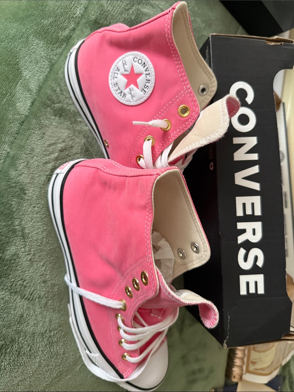 Converse Pink High Top Sneakers